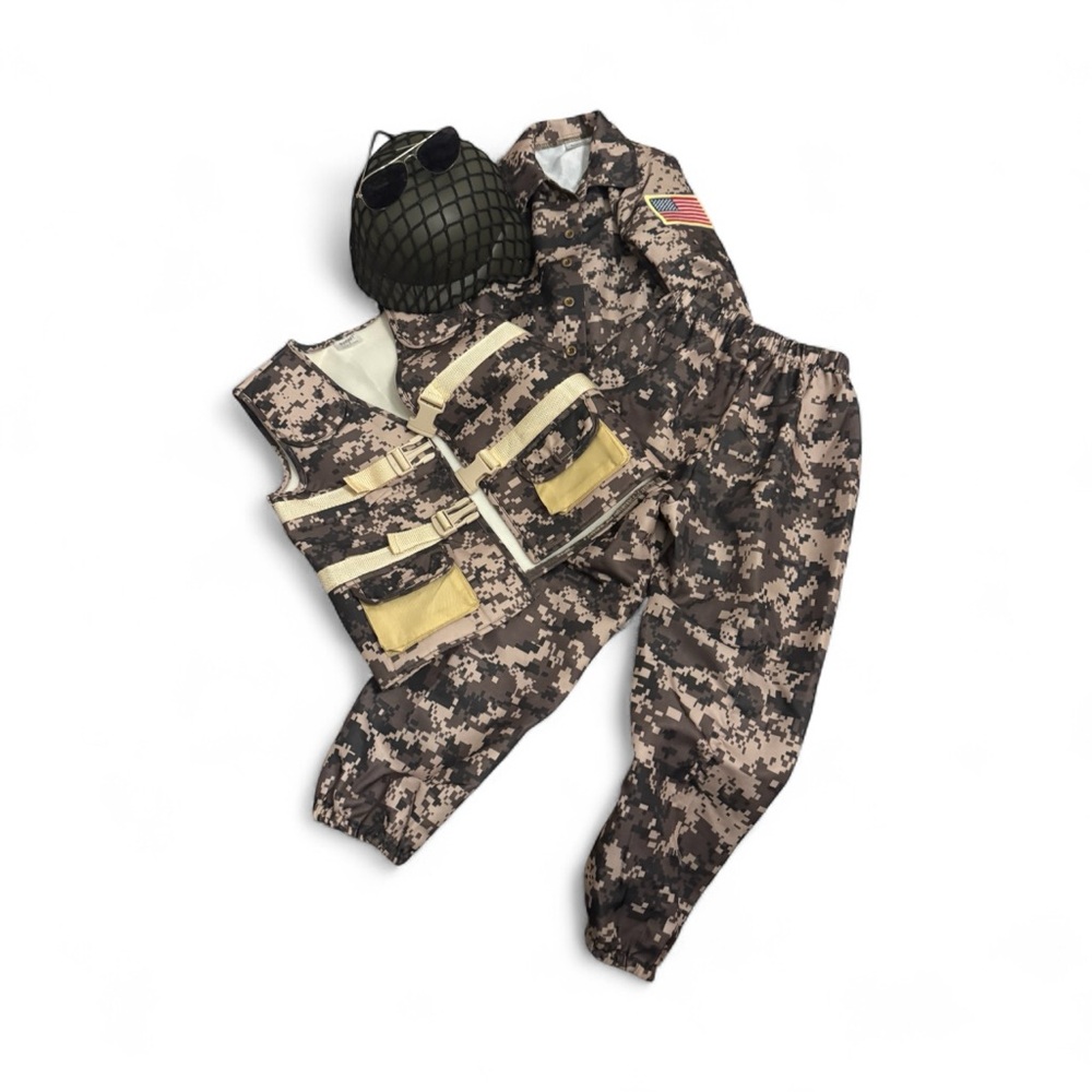 Camouflage Military Costume Set